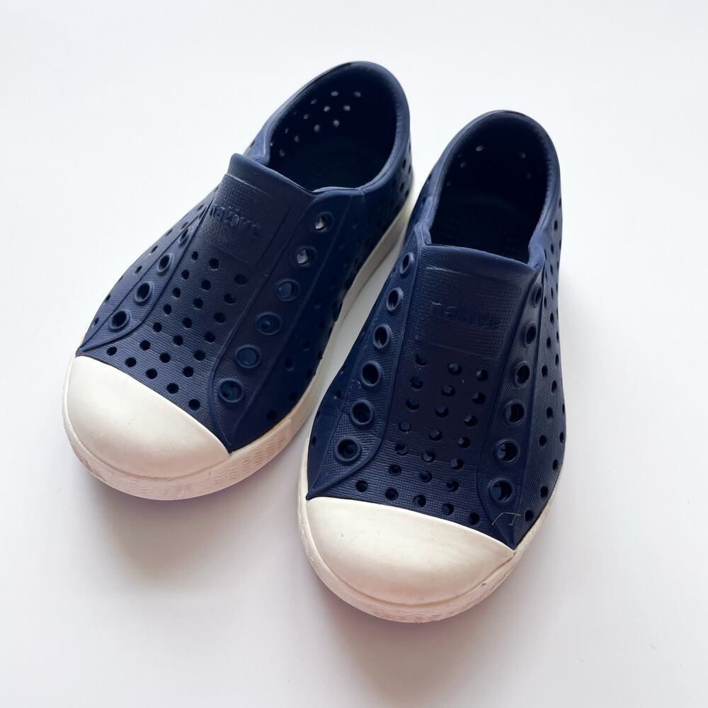 Toddler Boy's Native Slip On Shoes Navy Blue Size C6